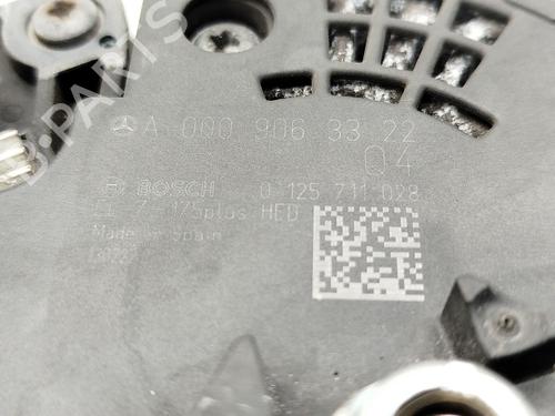 Alternator MERCEDES-BENZ B-CLASS Sports Tourer (W246, W242) B 200 CDI (246.201) | BP22599816M7 