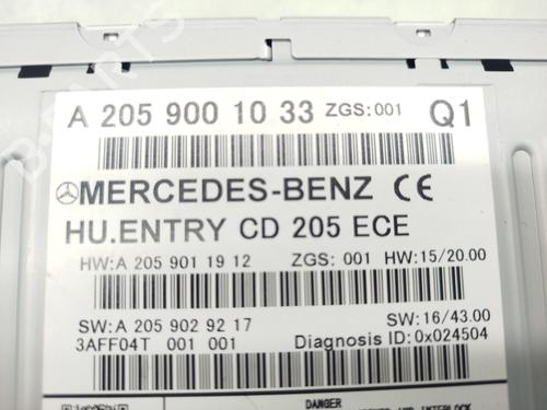 Radio MERCEDES-BENZ X-CLASS (470) X 250 d (470.230) | BP40107441E6 - Image 4