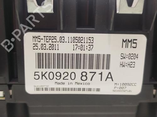 Instrument cluster VW GOLF VI Variant (AJ5) 1.6 TDI | BP32110181C47 - Image 4