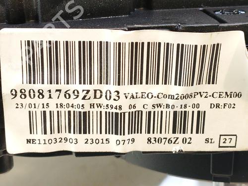 Headlight switch PEUGEOT 208 I (CA_, CC_) 1.6 VTi | BP17751785I24