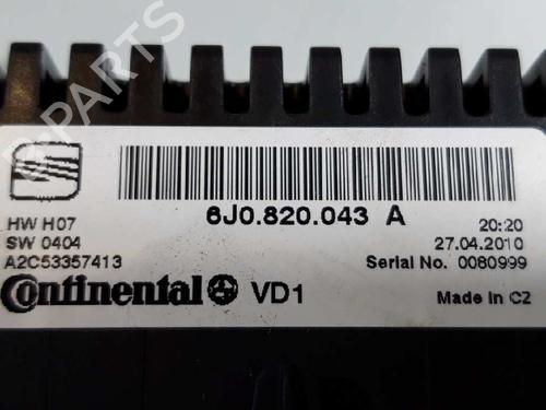 Climate control SEAT IBIZA IV (6J5, 6P1)  | BP4444816I5 