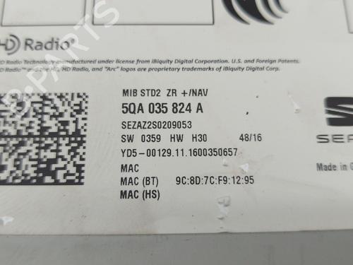 Radio SEAT IBIZA IV (6J5, 6P1) 1.2 TSI | BP30059424E6