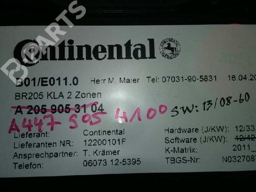 Climate control MERCEDES-BENZ V-CLASS (W447)  | BP9117847I5 