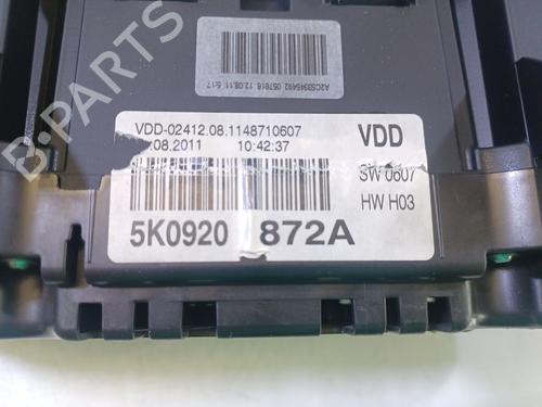 Instrument cluster VW GOLF VI (5K1) 1.6 TDI | BP17968246C47 