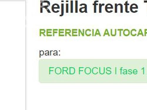 Grille FORD FOCUS I (DAW, DBW) 2.0 16V | BP21495522C40 