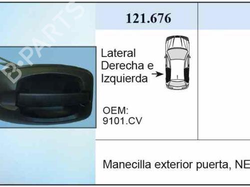 Poignée extérieure de porte CITROËN JUMPER II Van [2006-2024]  8729699