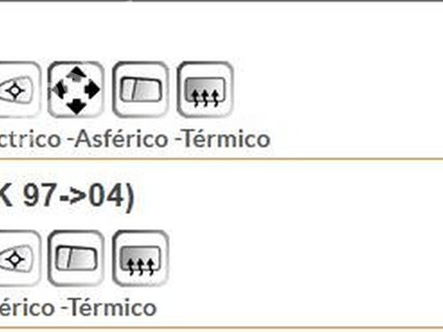 Left mirror glass MERCEDES-BENZ A-CLASS (W168) A 140 (168.031, 168.131) | BP23417509C148 