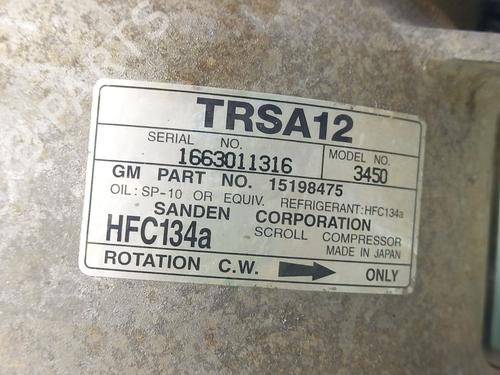 AC compressor CHEVROLET TRAILBLAZER (KC_)  | BP16766053M34 