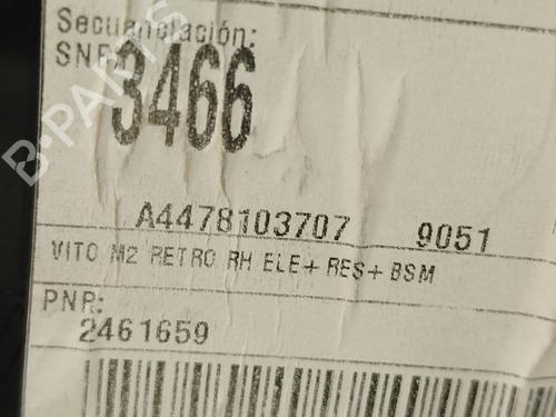 Right mirror MERCEDES-BENZ VITO Van (W447) 114 CDI (447.601, 447.603, 447.605) | BP31805079C27 