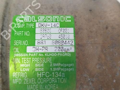 AC compressor NISSAN TERRANO II (R20) 2.7 TDi 4WD | BP18418836M34 