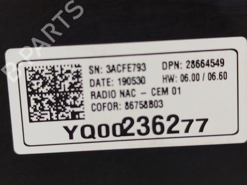 Display OPEL GRANDLAND / GRANDLAND X (A18, P1UO) 1.2 (75) | BP29423279C48 