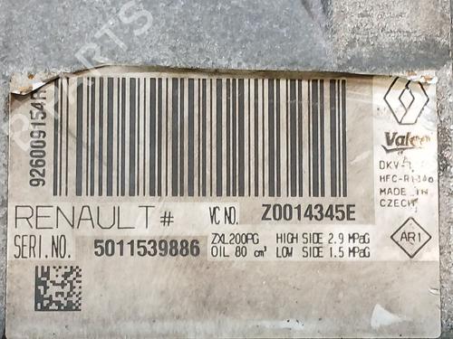 AC compressor DACIA DOKKER MPV (KE_) 1.5 dCi (KEAJ, KEAH) | BP30547003M34 