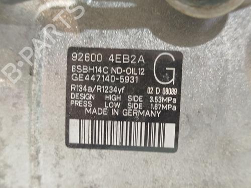 AC compressor NISSAN QASHQAI II (J11, J11_) 1.5 dCi | BP32026631M34