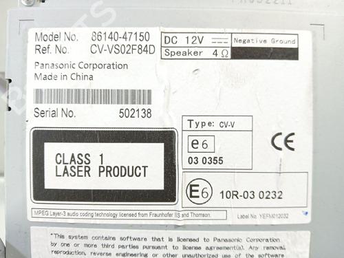 Radio TOYOTA PRIUS PLUS (_W4_) 1.8 Hybrid (ZVW40W, ZVW41W) | BP31801410E6 