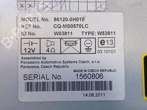 Radio CITROËN C1 (PM_, PN_) 1.0 | BP28169643E6 