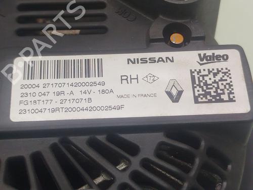Alternator RENAULT KADJAR (HA_, HL_) 1.5 BLUE dCi 115 (HLA6) | BP29745443M7 