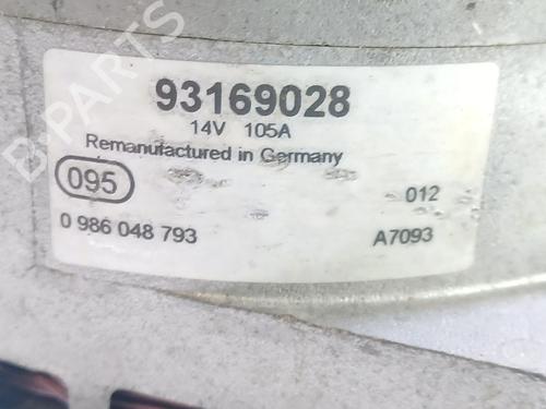 Generator OPEL ZAFIRA / ZAFIRA FAMILY B (A05) 1.9 CDTI (M75) | BP29114482M7 