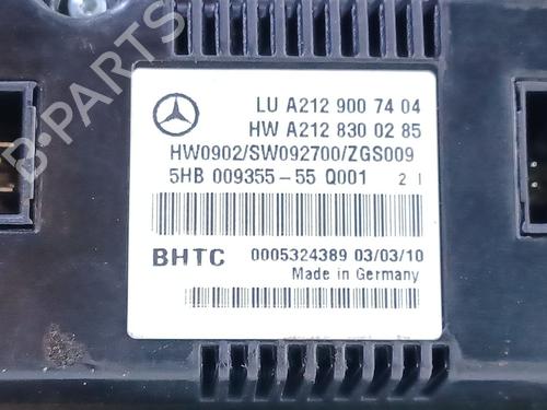 Climate control MERCEDES-BENZ E-CLASS (W212) E 350 CDI (212.025) | BP16934287I5 