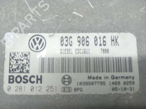 Engine control unit (ECU) VW TOURAN (1T1, 1T2)  | BP12244254M57 
