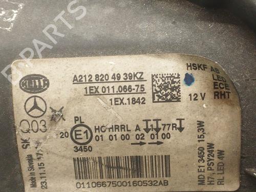Left headlight MERCEDES-BENZ E-CLASS (W212) E 200 CDI / BlueTEC (212.005, 212.006) | BP36040179C28  - Image 5