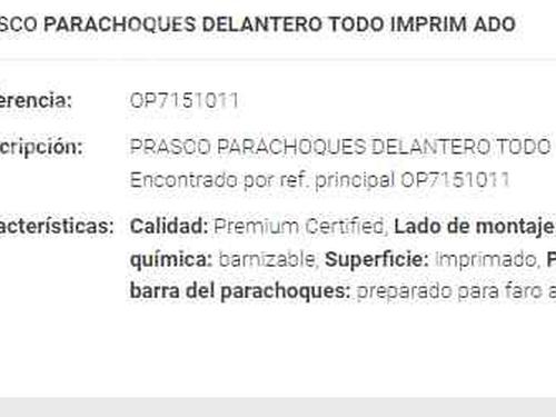 Front bumper OPEL ZAFIRA A MPV (T98)  | BP16086734C7 