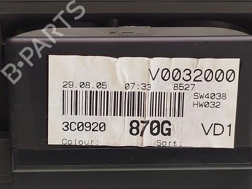 Instrument cluster VW PASSAT B6 (3C2) 1.9 TDI | BP24369443C47 