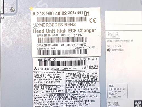 Radio MERCEDES-BENZ CLS (C218) CLS 250 BlueTEC / d 4-matic (218.397) | BP26682643E6 