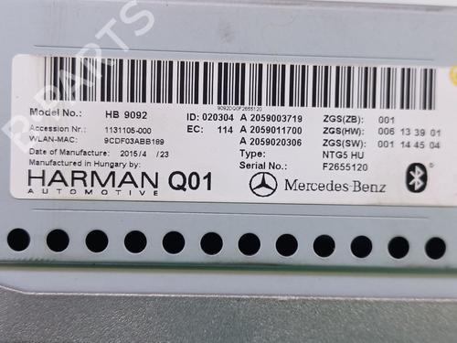 Radio MERCEDES-BENZ C-CLASS T-Model (S205) AMG C 63 (205.286) | BP26680847E6 