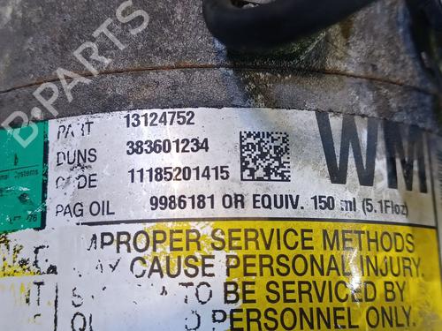 AC compressor OPEL ZAFIRA / ZAFIRA FAMILY B (A05) 1.9 CDTI (M75) | BP29202472M34 