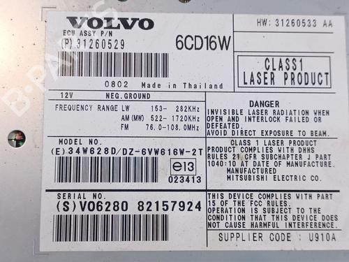 Radio VOLVO C70 II Convertible (542) T5 | BP21092462E6 