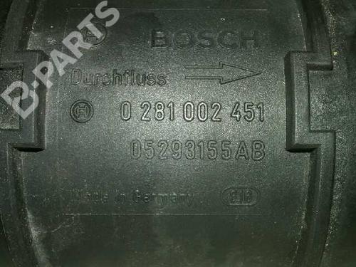 Mass air flow sensor CHRYSLER VOYAGER IV (RG, RS)  | BP1652822M95 