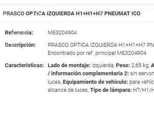 Left headlight MERCEDES-BENZ A-CLASS (W168)  | BP16713615C28 