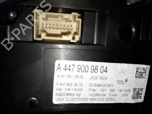 Instrument cluster MERCEDES-BENZ VITO Mixto (Double Cabin) (W447)  | BP9123004C47 