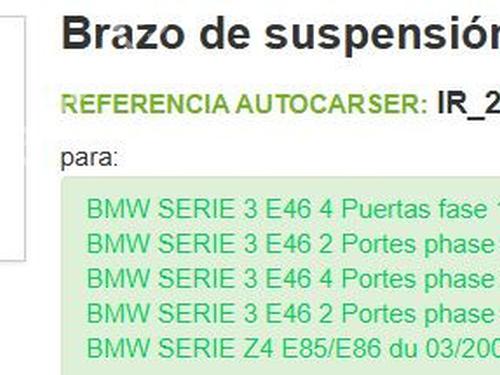 Right front suspension arm BMW 3 (E46) 318 i | BP29566520M13 