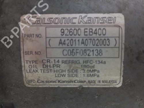 AC compressor NISSAN NAVARA NP300 (D40) 2.5 dCi 4WD | BP14468188M34 