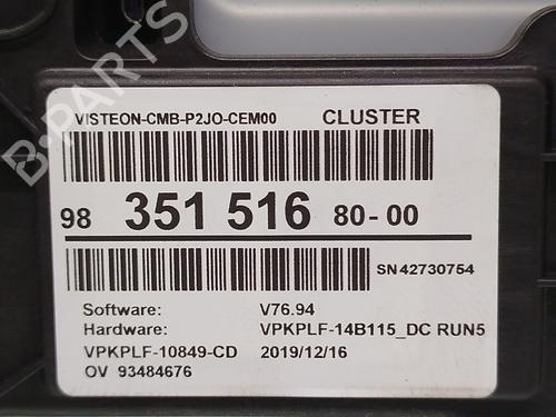 Instrument cluster OPEL CORSA F (P2JO) 1.2 (68) | BP29463763C47 