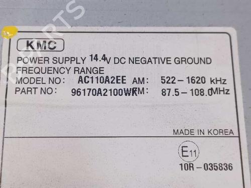 Radio KIA CEE'D (JD)  | BP15468471E6 