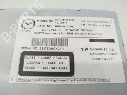 Radio MAZDA 6 Saloon (GH)  | BP21057505E6 