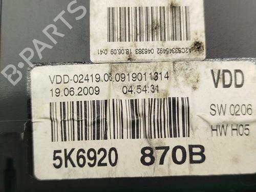 Instrument cluster VW GOLF VI (5K1) 2.0 GTi | BP28450540C47 