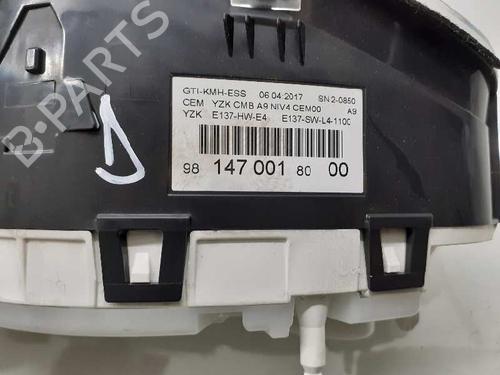 Instrument cluster PEUGEOT 208 I (CA_, CC_) 1.6 GTi | BP9655147C47 