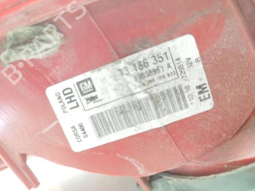 Right taillight OPEL CORSA D (S07) 1.3 CDTI (L08, L68) | BP18651412C35 