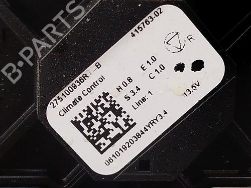 Climate control RENAULT ZOE (BFM_) ZOE (BFMC, BFMD) | BP31852730I5 