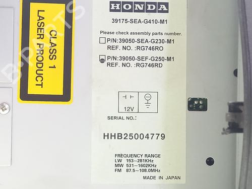Radio HONDA ACCORD VII (CL, CN) 2.2 i-CTDi (CN1) | BP17529805E6 