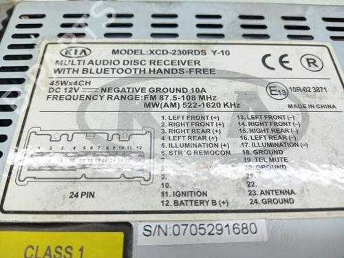 Radio KIA SPORTAGE II (JE_, KM_) 2.0 CRDi 4WD | BP22980373E6