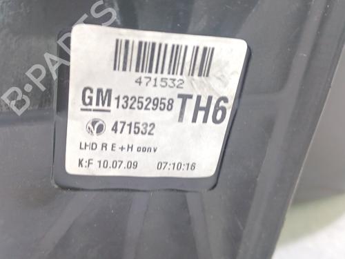 Right mirror OPEL ZAFIRA / ZAFIRA FAMILY B (A05) 1.7 CDTI (M75) | BP23531160C27 