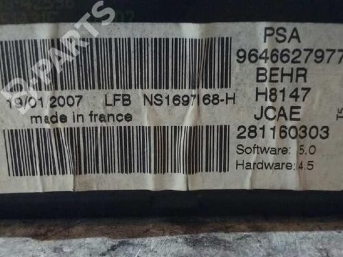 Climate control PEUGEOT 307 (3A/C) 1.6 HDi 110 | BP2244387I5 