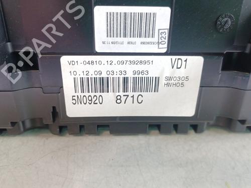 Instrument cluster VW TIGUAN (5N_) 2.0 TDI 4motion | BP22637155C47 