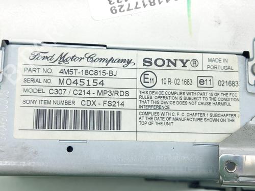 Radio FORD FOCUS II (DA_, HCP, DP) 2.0 | BP17492954E6 