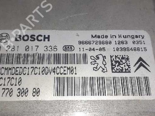 Engine control unit (ECU) CITROËN C3 II (SC_)  | BP7024360M57 