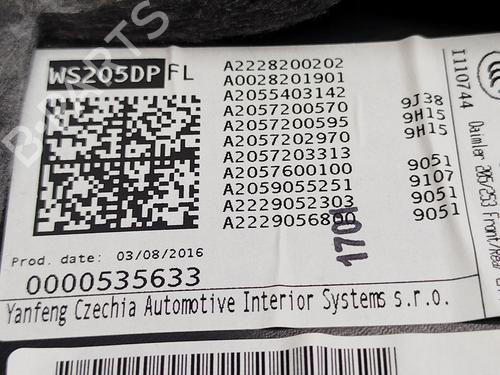 Front left panel MERCEDES-BENZ C-CLASS T-Model (S205) C 220 d 4-matic (205.205) | BP37713133C58  - Image 7